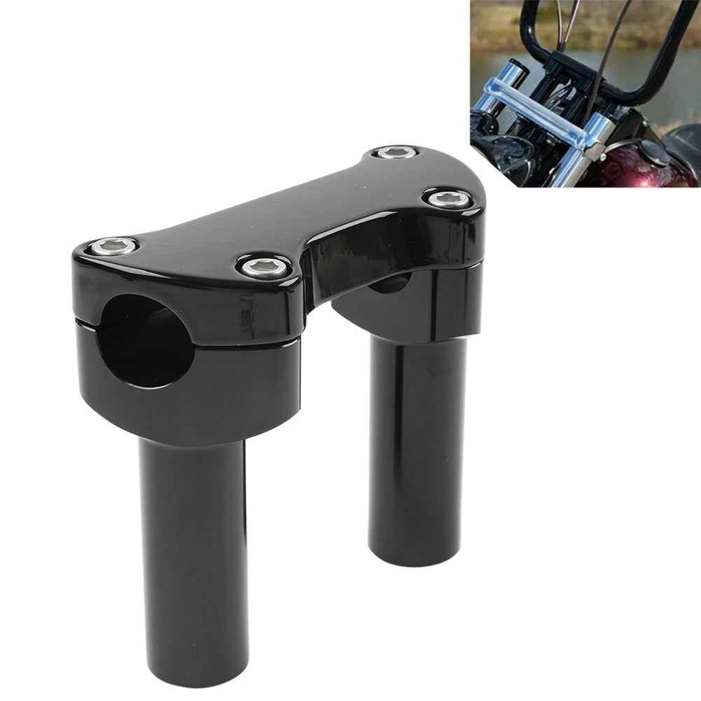 4" Handlebar Risers Top Clamp Mount for Harley Sportster Dyna Softail Road King