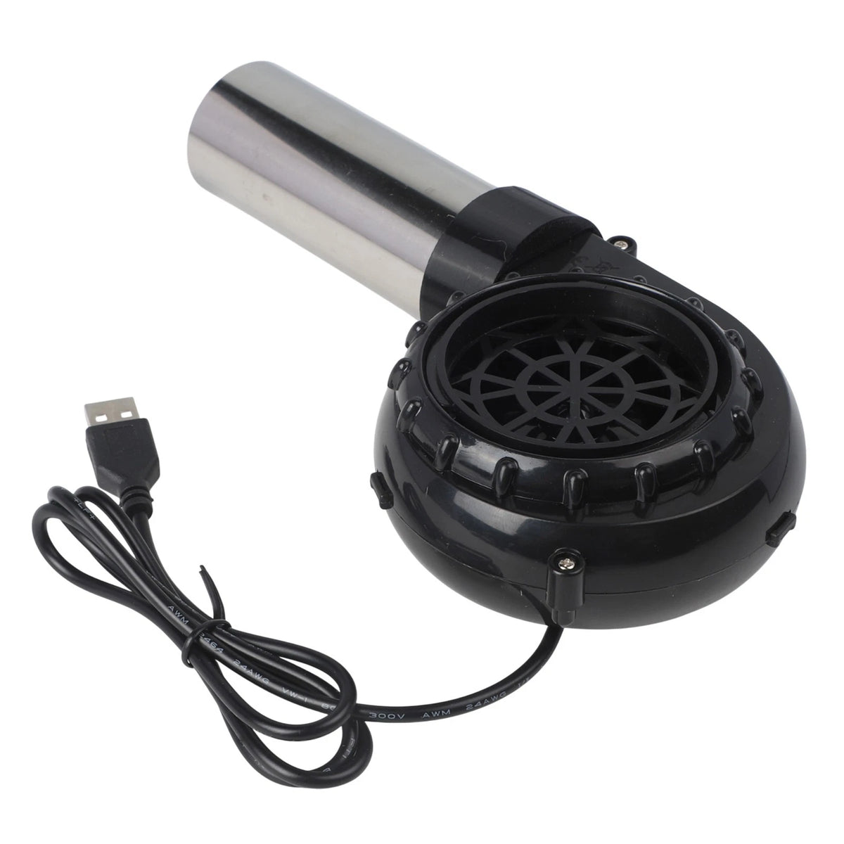 Handheld Adjustable Speed BBQ Blower for Outdoor Use (USB Powered)