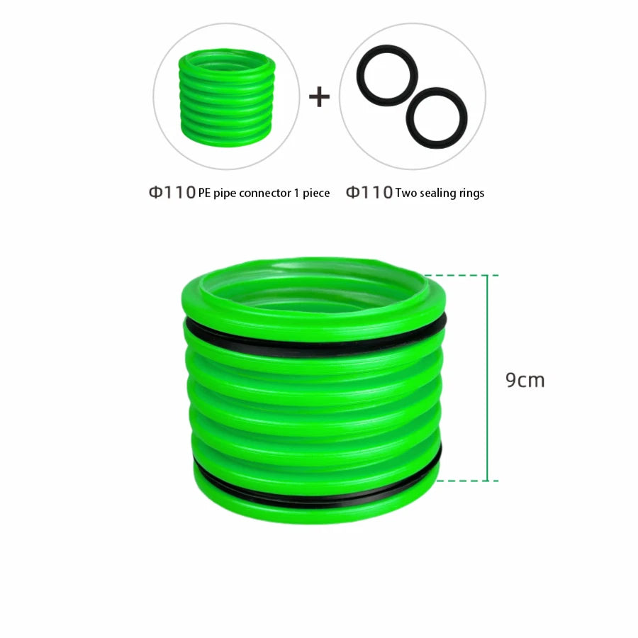 PE Pipe Connector Set for Duct Systems (Thermal Expansion)