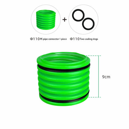 PE Pipe Connector Set for Duct Systems (Thermal Expansion)