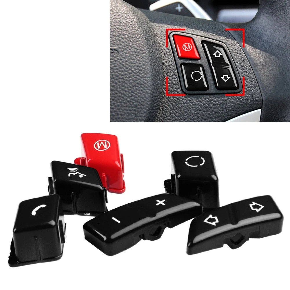 Steering Wheel Switch Button Cover for BMW M3 E90 E92 E93 (2007–2013)