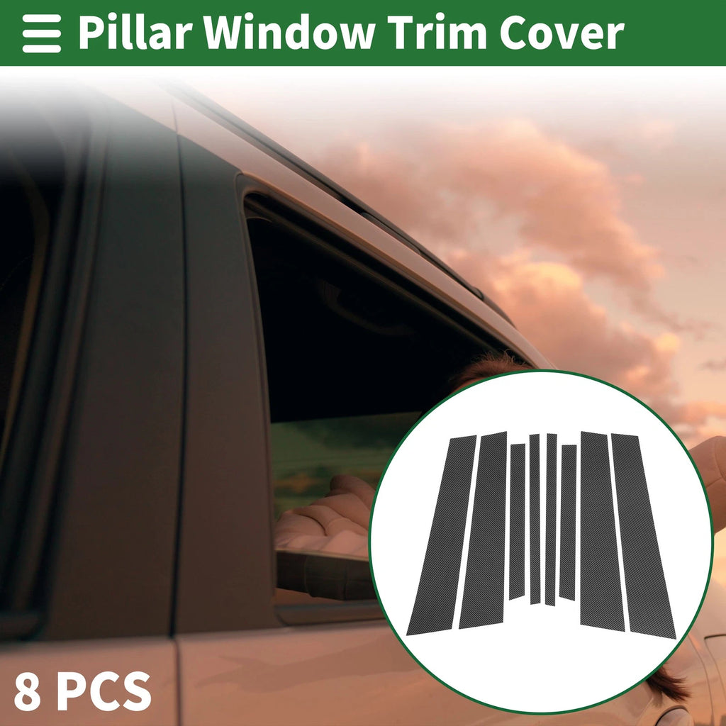 8 Pcs Door Pillar Window Trim Replacement for BMW X3 (2011–2017)