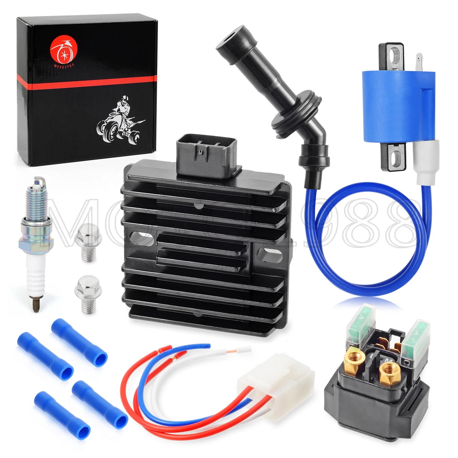 Ignition Coil Rectifier Starter Relay for Yamaha Grizzly 660 YFM660F (2002–2008)