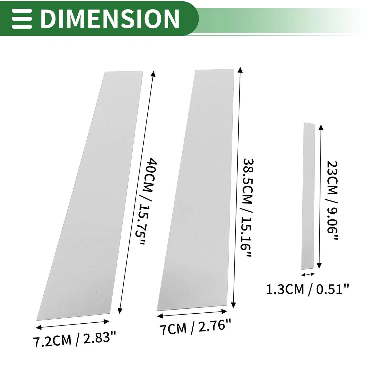 6 Pcs Door Pillar Window Trim Replacement for Dodge Charger (2011–2014)
