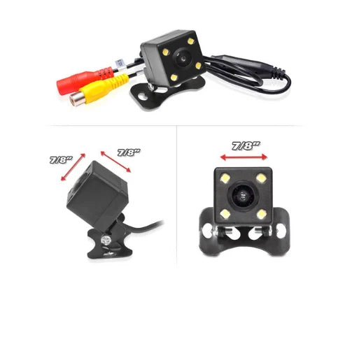 4 LED Backup Camera for Car Reverse Night Vision (12V)