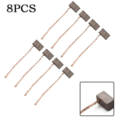 8 Pcs Carbon Brush for Blower Motor Fan Wiper Motor (6x6x10mm)