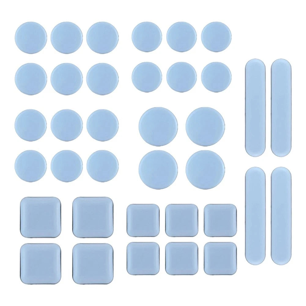 36 Pack Self Mounting Furniture Sliders for Quick Setup on Flat Surfaces