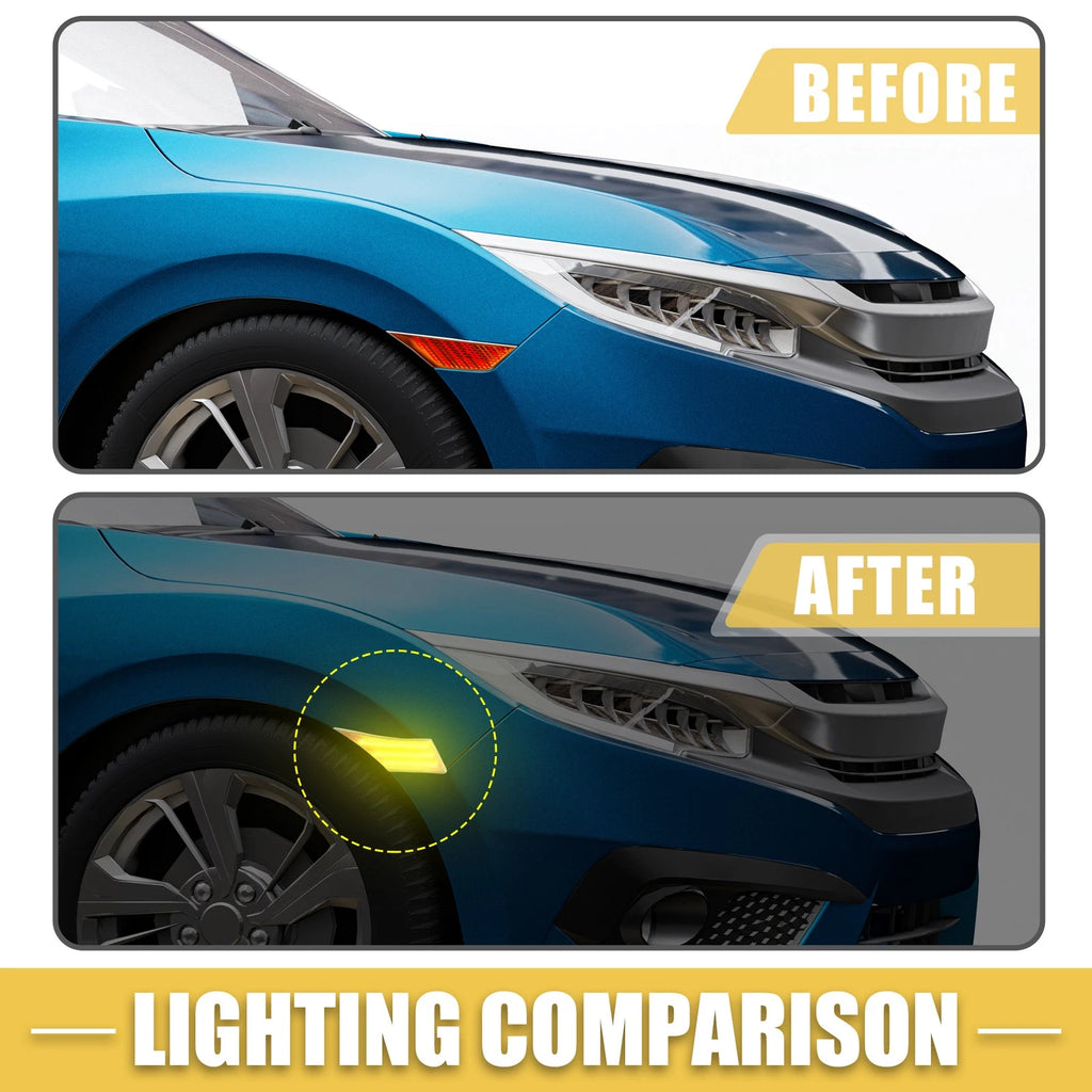 Pair Front LED Side Marker Lights 84912CA150 for Scion FR-S (2013–2016)