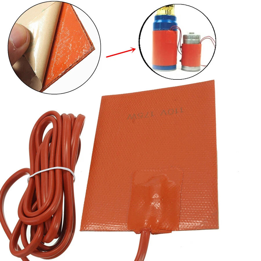 Silicone Heater Pad for Engine Oil Pan Tank (110V 175W)
