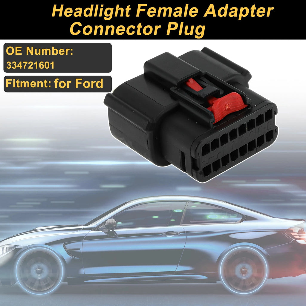 Headlight Connector Plug 16 Pin Adapter for Ford (2009–2018)