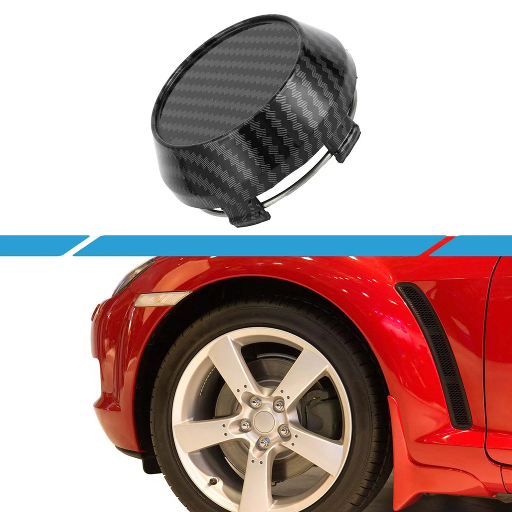 60mm Wheel Center Hub Cap for Universal Fit (Carbon Fiber Pattern)