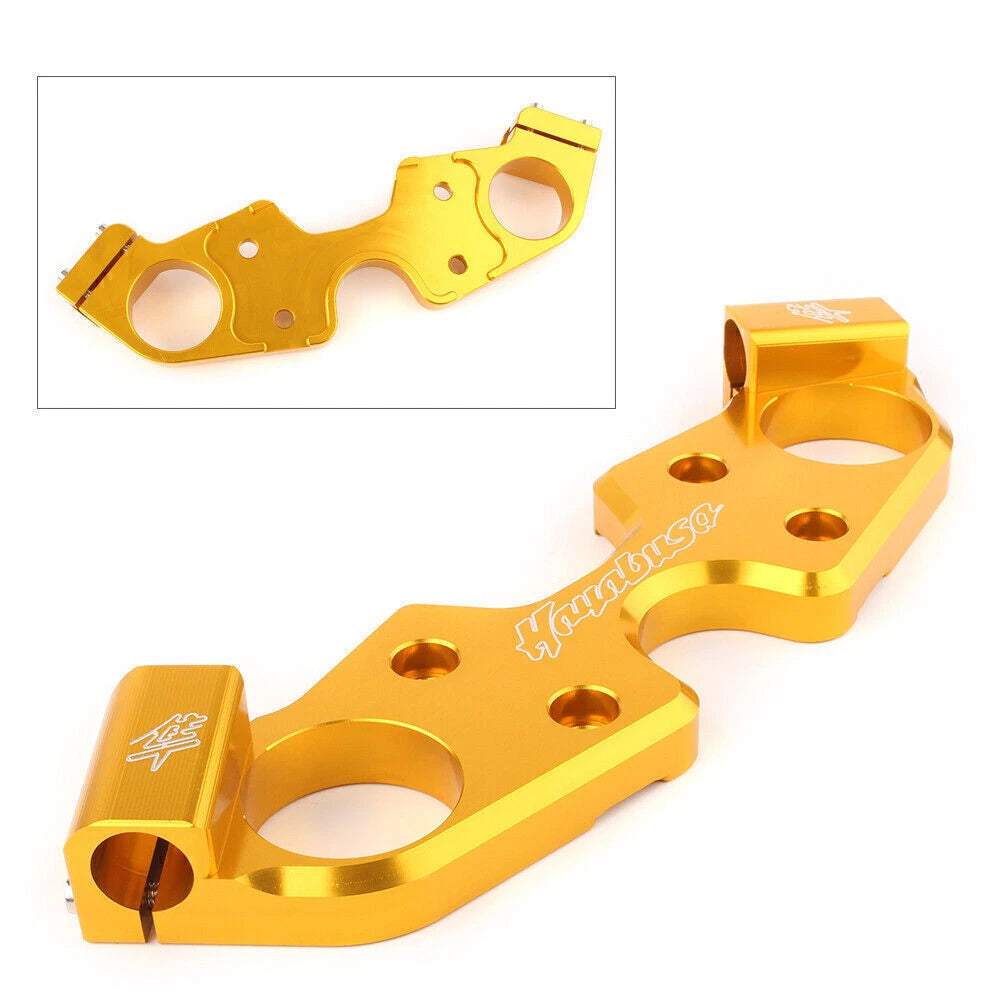 Triple Tree Upper Top Clamp for Suzuki GSXR 1300 Hayabusa (2008–2019) Gold