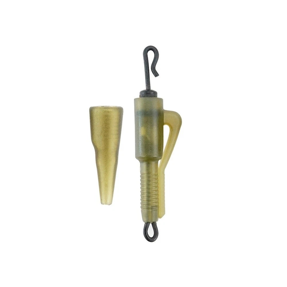 10PCS Fishing Sinker Clips with Swivel for Carp Rigging