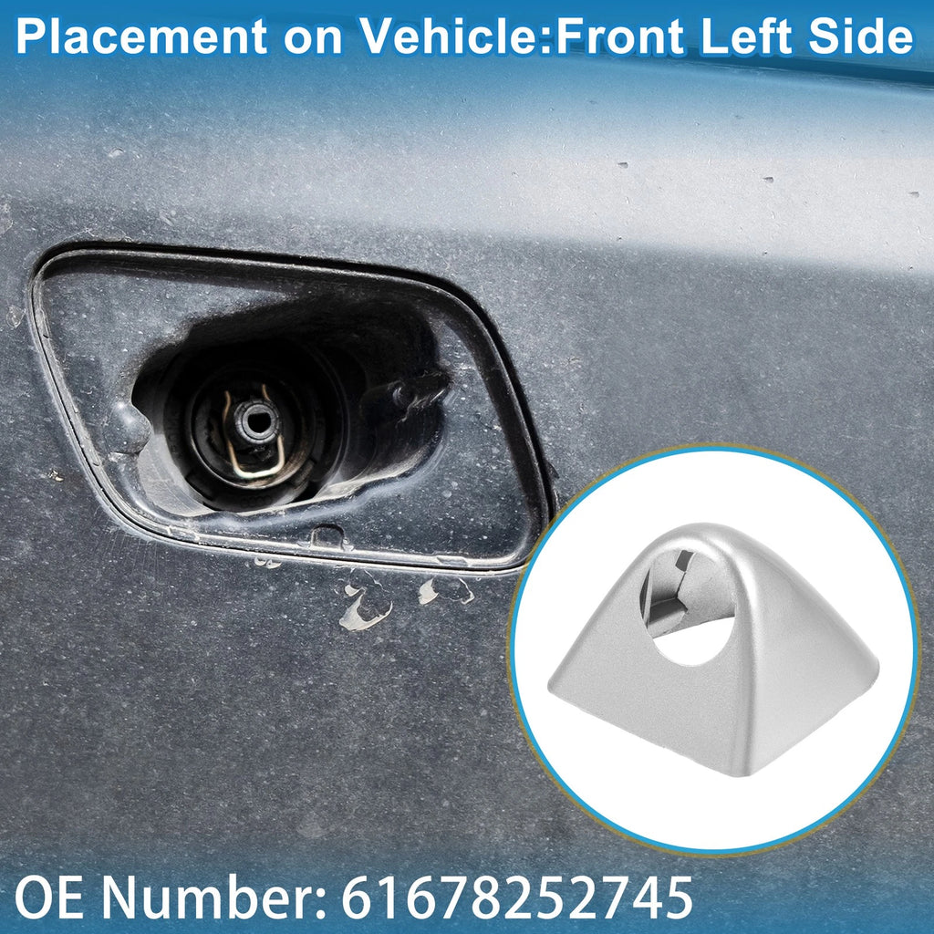 Front Left Washer Nozzle Cover Cap Replacement for BMW X5 (2000–2006)
