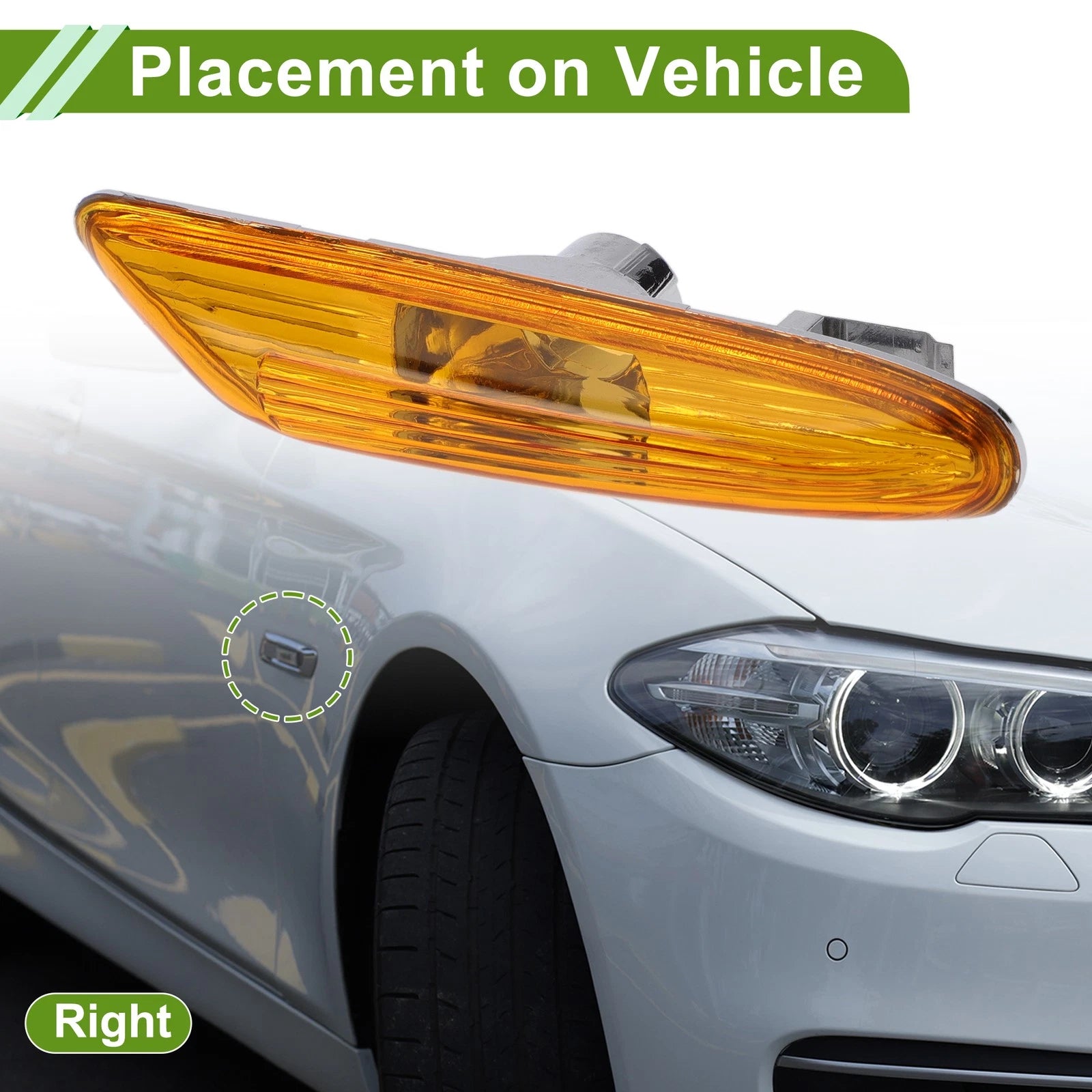 Right Side Marker Light Cover Replacement for BMW 320i (2002–2005)