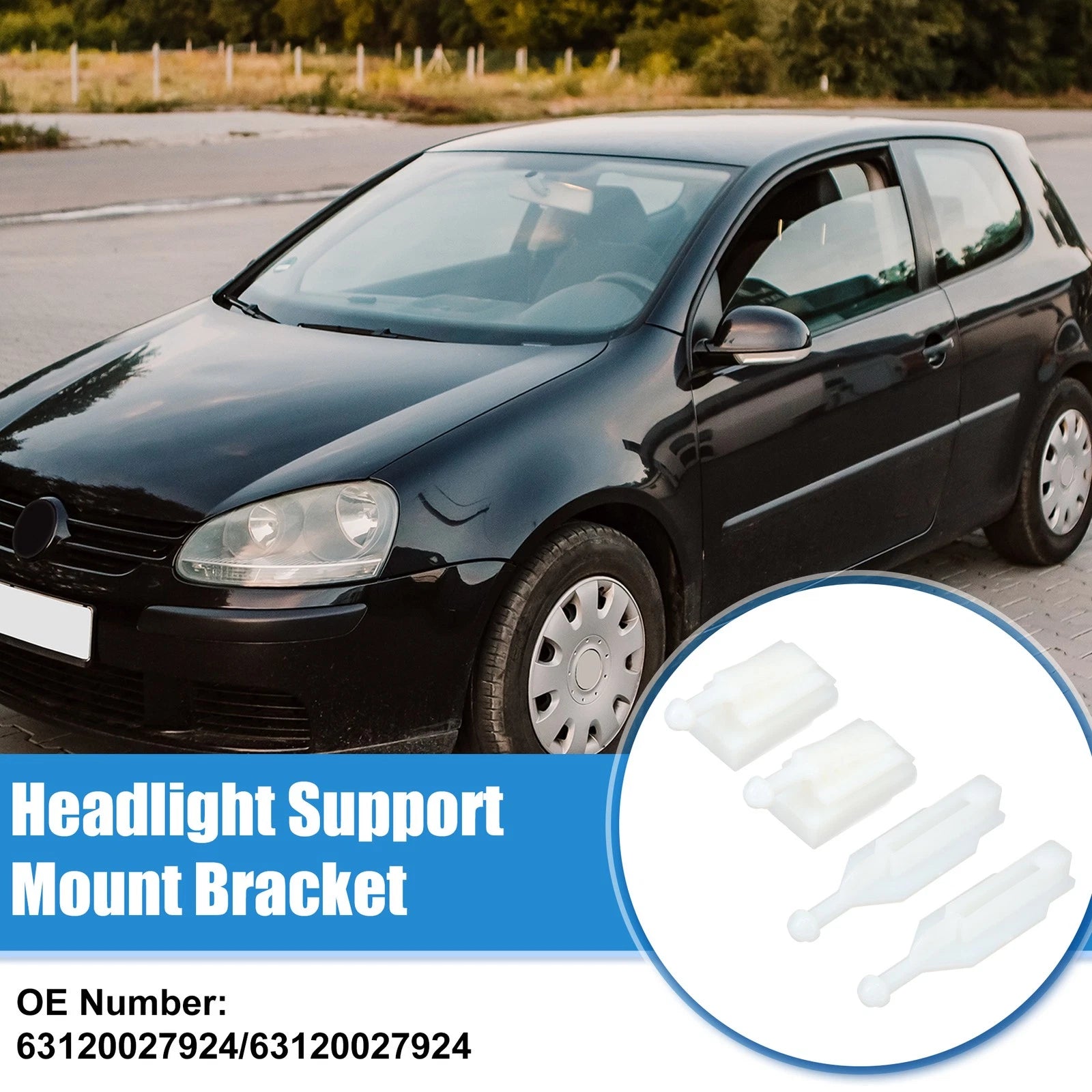 Headlight Support Mount Bracket Set for BMW E39 (1996–2000)