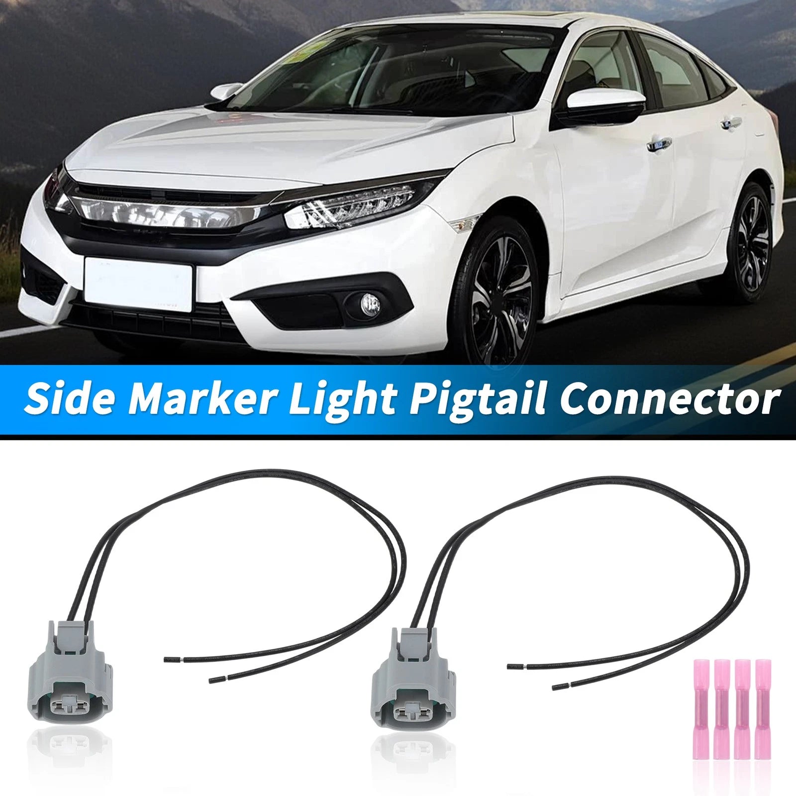 Side Marker Light Connector Pigtail for Honda Civic (2016–2021)