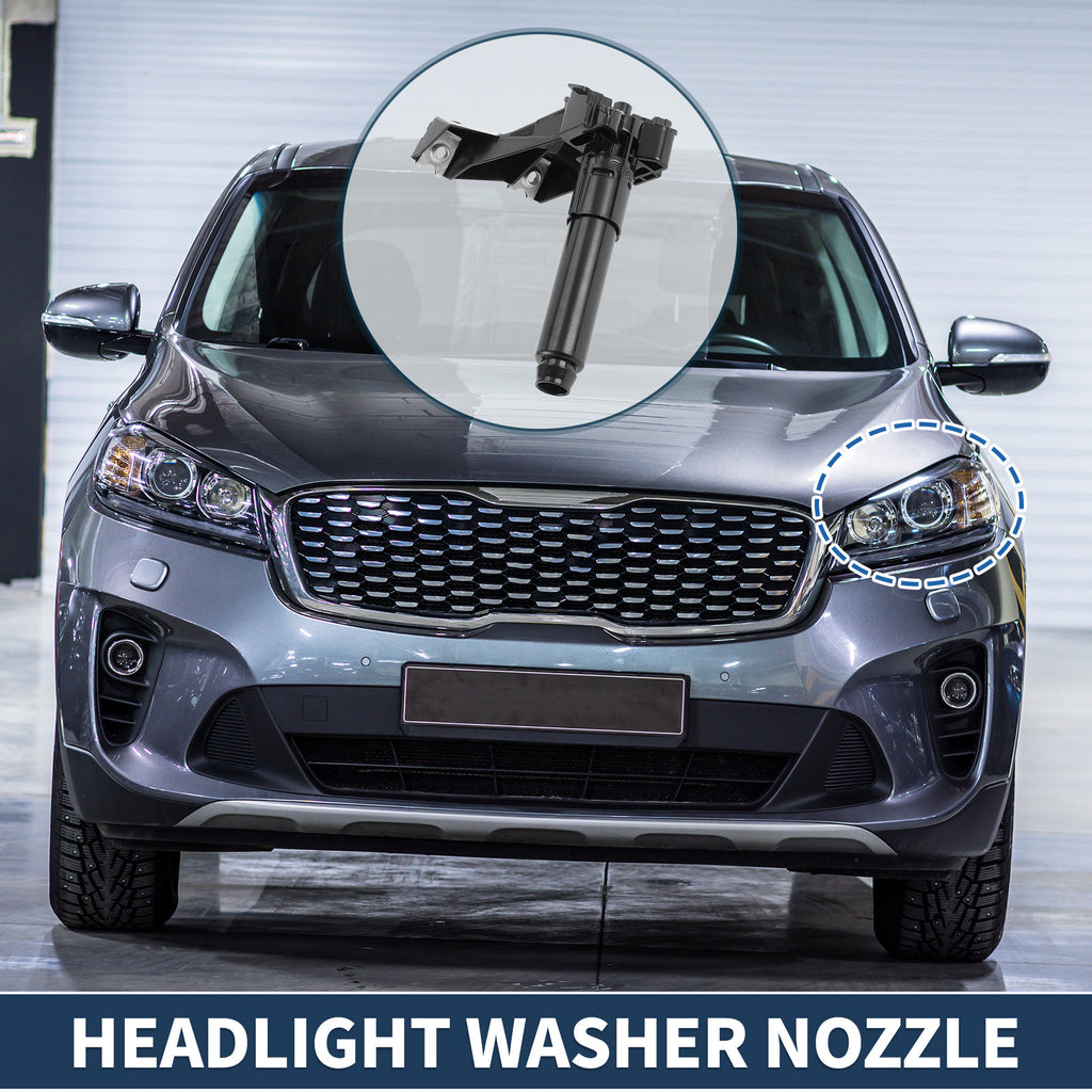 Front Driver Side Headlight Washer Nozzle Replacement for Mitsubishi Outlander (2006–2021)