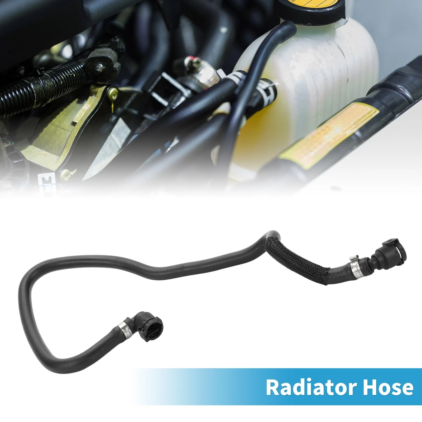Radiator Hose Replacement for BMW 530e (2018–2020) Rubber Black 1 Piece
