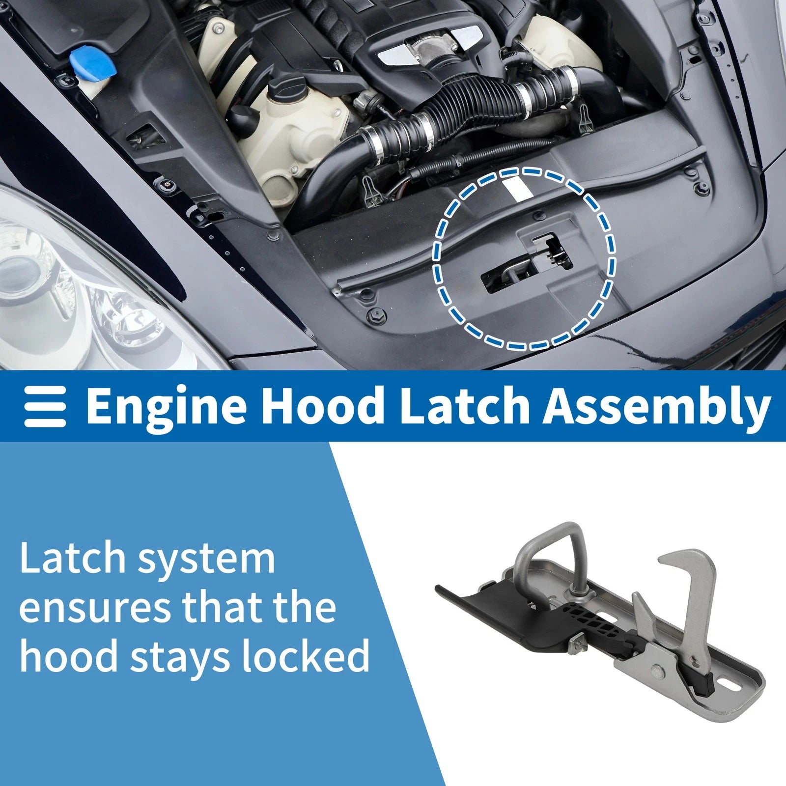 Hood Latch Assembly for Volkswagen Magotan 2012–2016 (2012–2016)