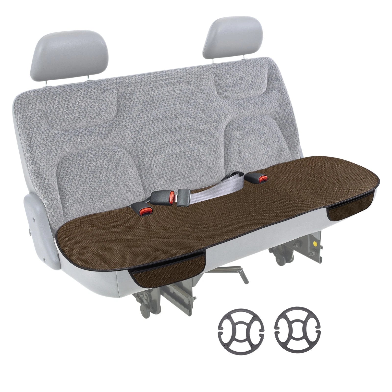 Back Seat Cover for - Dark Brown Ice Silk Protector