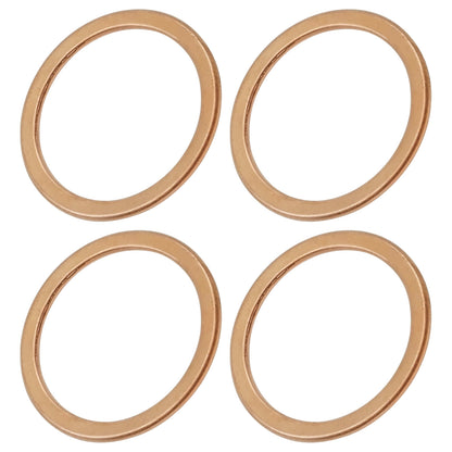 Exhaust Pipe Gaskets 4-Pack for Kawasaki ZX750H Ninja ZX-7 (1989–1990)