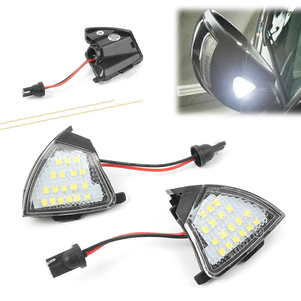 2X LED Side Mirror Puddle Light Bulbs for VW Golf 5, Jetta, Passat (12V)