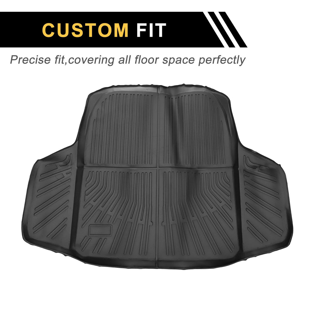Cargo Liner Rear Trunk Mat for Honda Accord 2023–2024 TPE Stripe Pattern