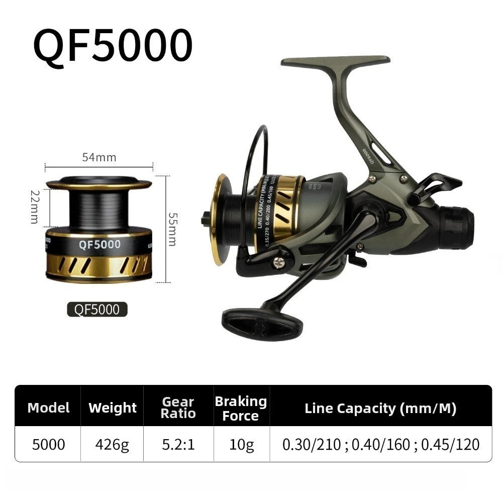Lightweight Carp Fishing Reel 5.2:1 Gear Ratio