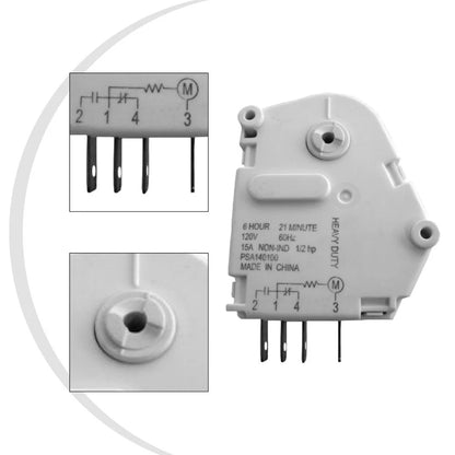 6 Hour Cycle Timer for Refrigerator (Standard Household Voltage)