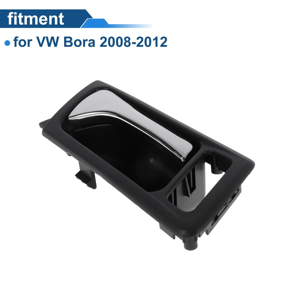 Rear Right Passenger Side Interior Door Handle for VW Bora (2008–2012) Black Chrome