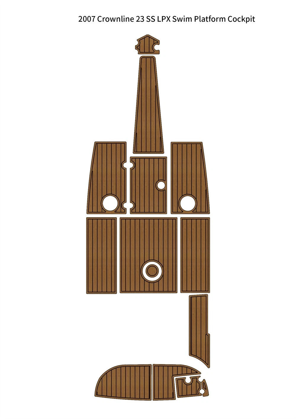 EVA Teak Deck Flooring Mat for Crownline 23 SS LPX (2007)