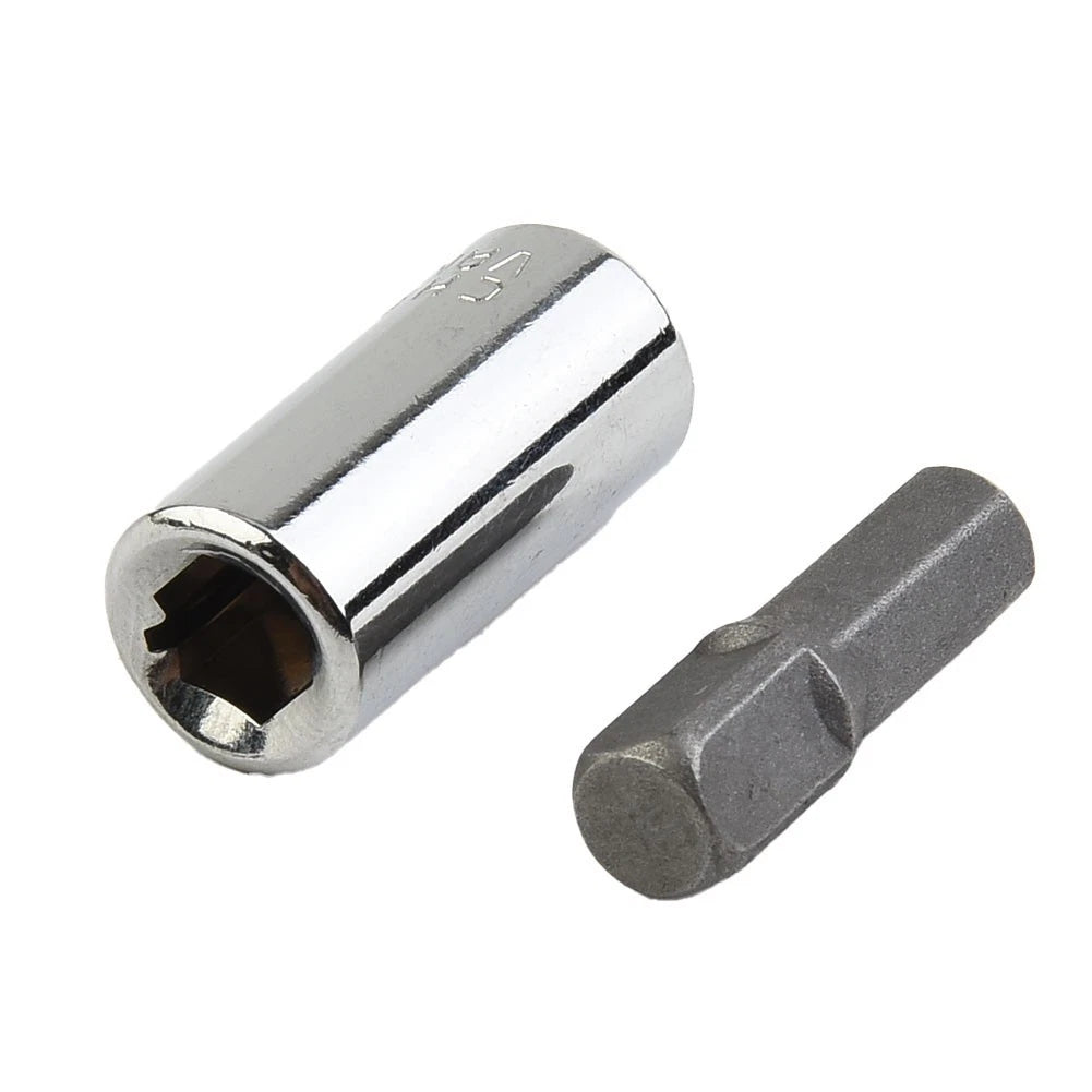 1/4 Square Drive to 1/4 Hex Shank Impact Socket Adapter