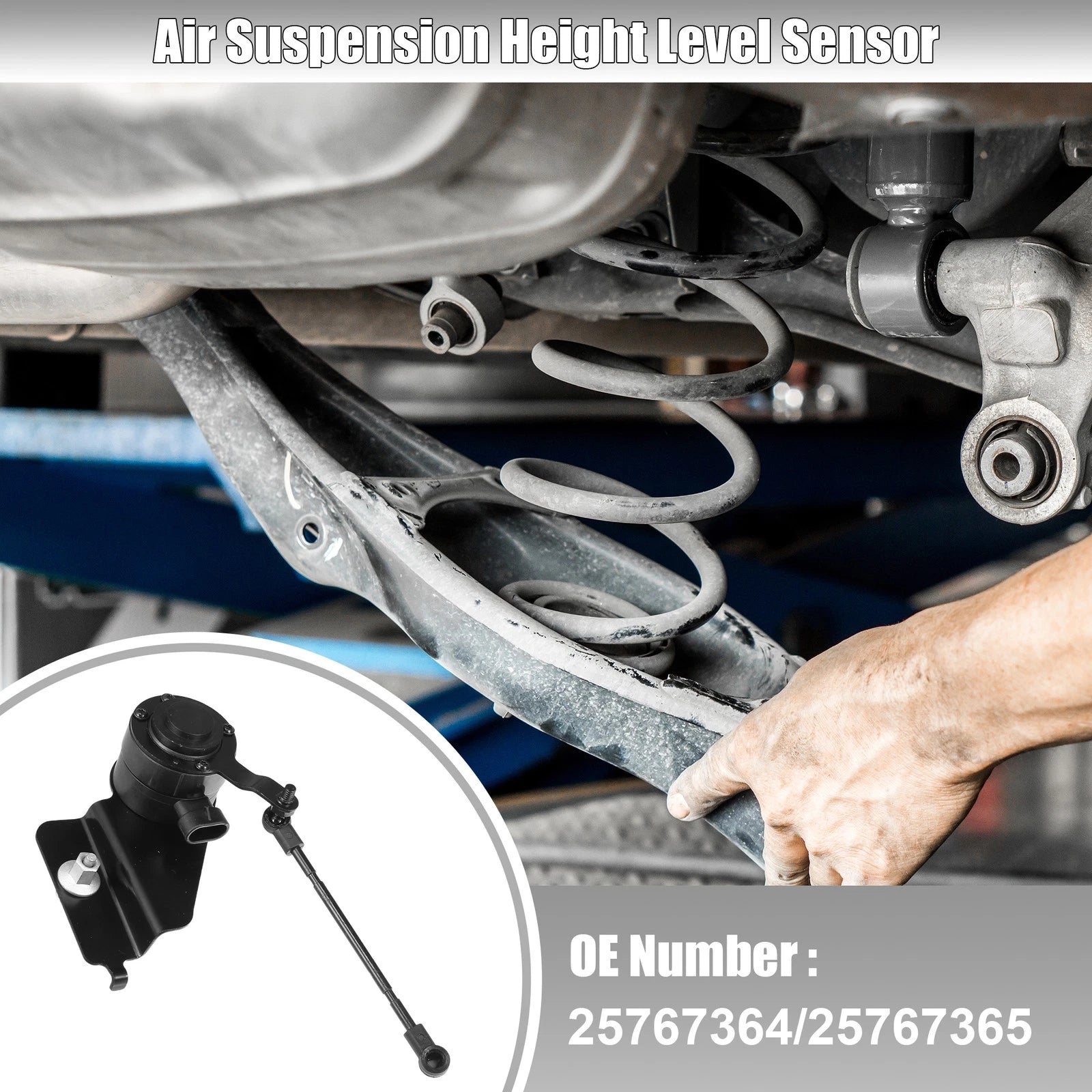 2pcs Rear Suspension Ride Height Level Sensor for Cadillac DTS (2006–2011)