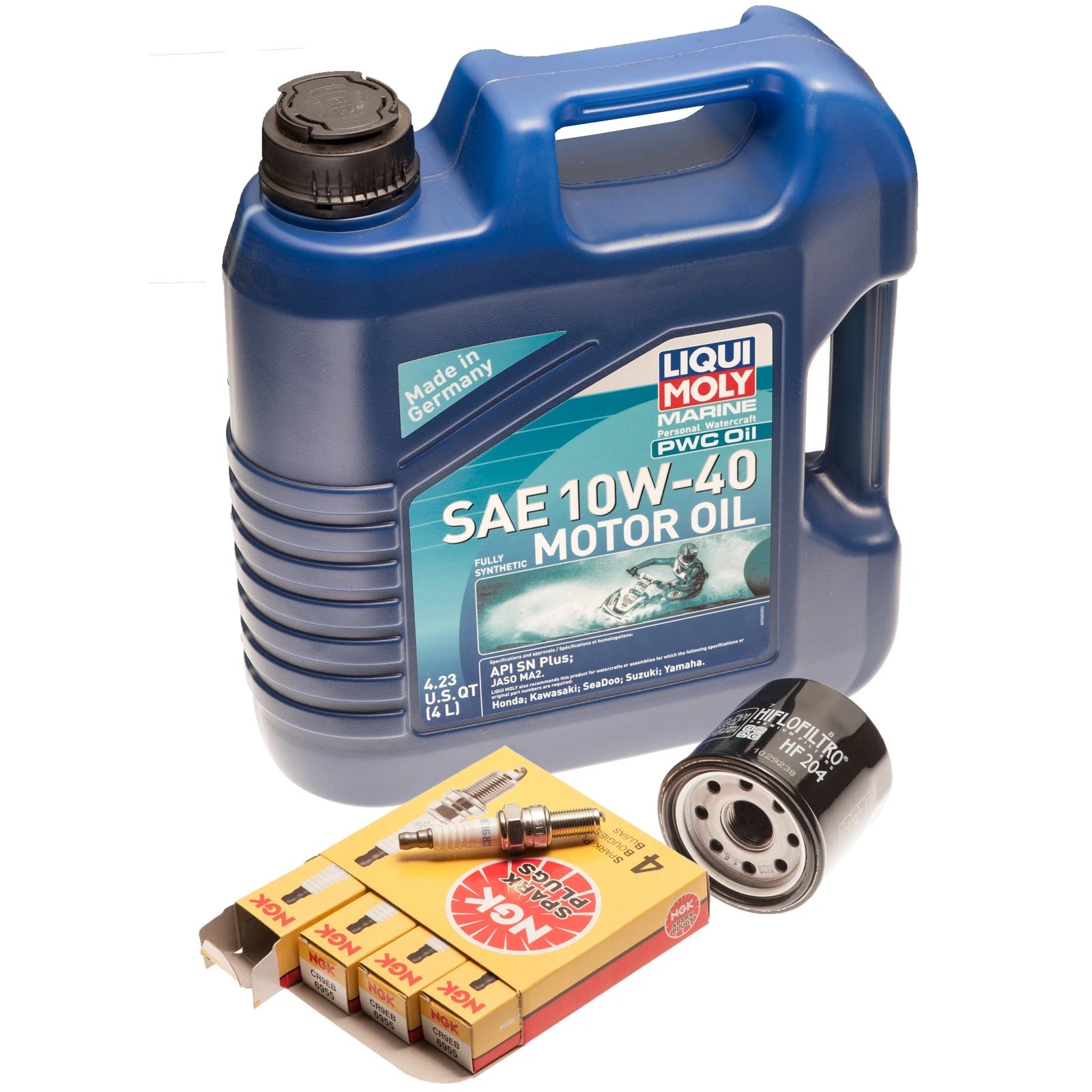 Oil Change Service Kit with NGK Plugs for Yamaha 1050 VX EX (2016–2022)