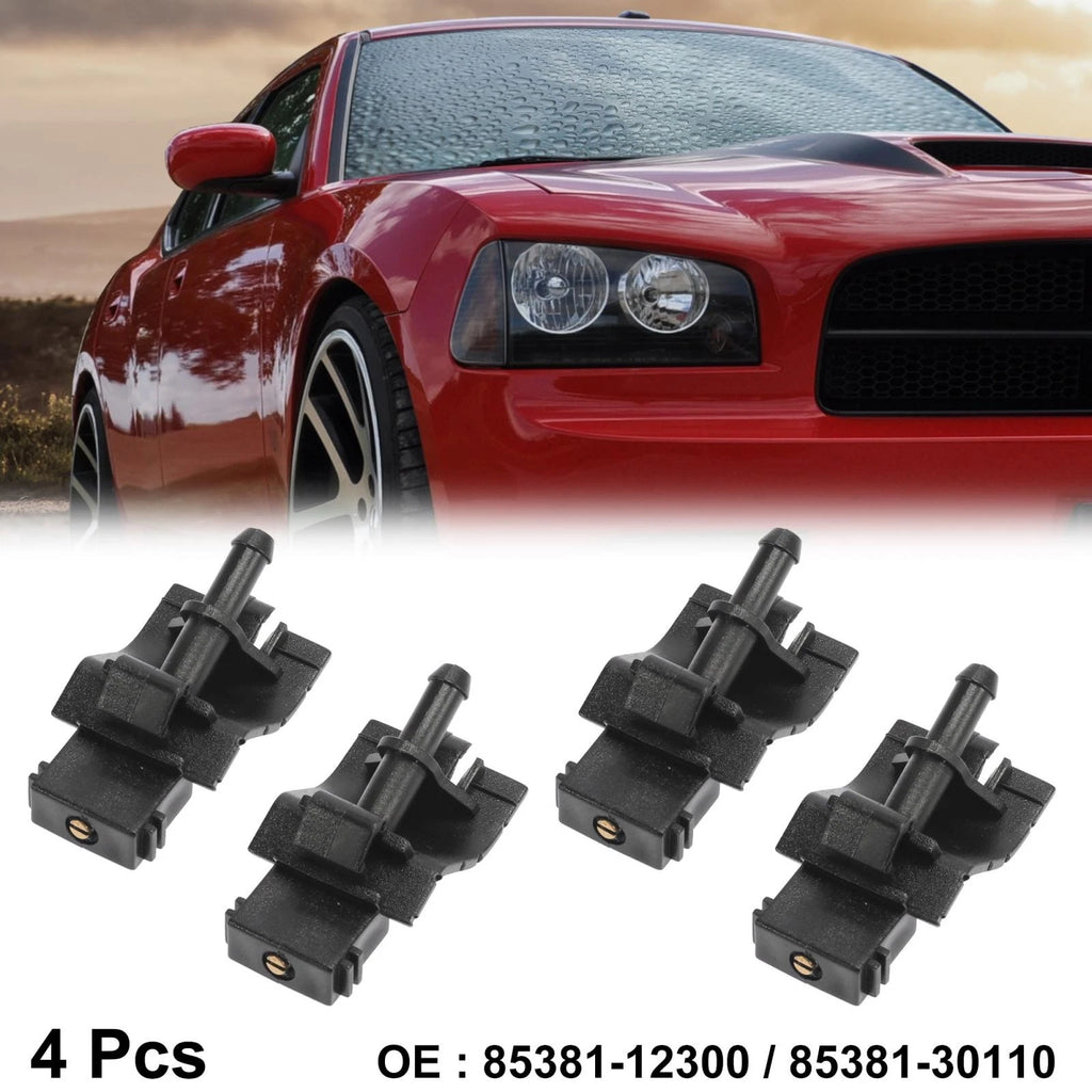 4pcs Front Windshield Washer Nozzles Replacement for Toyota Lexus (2008–2020)