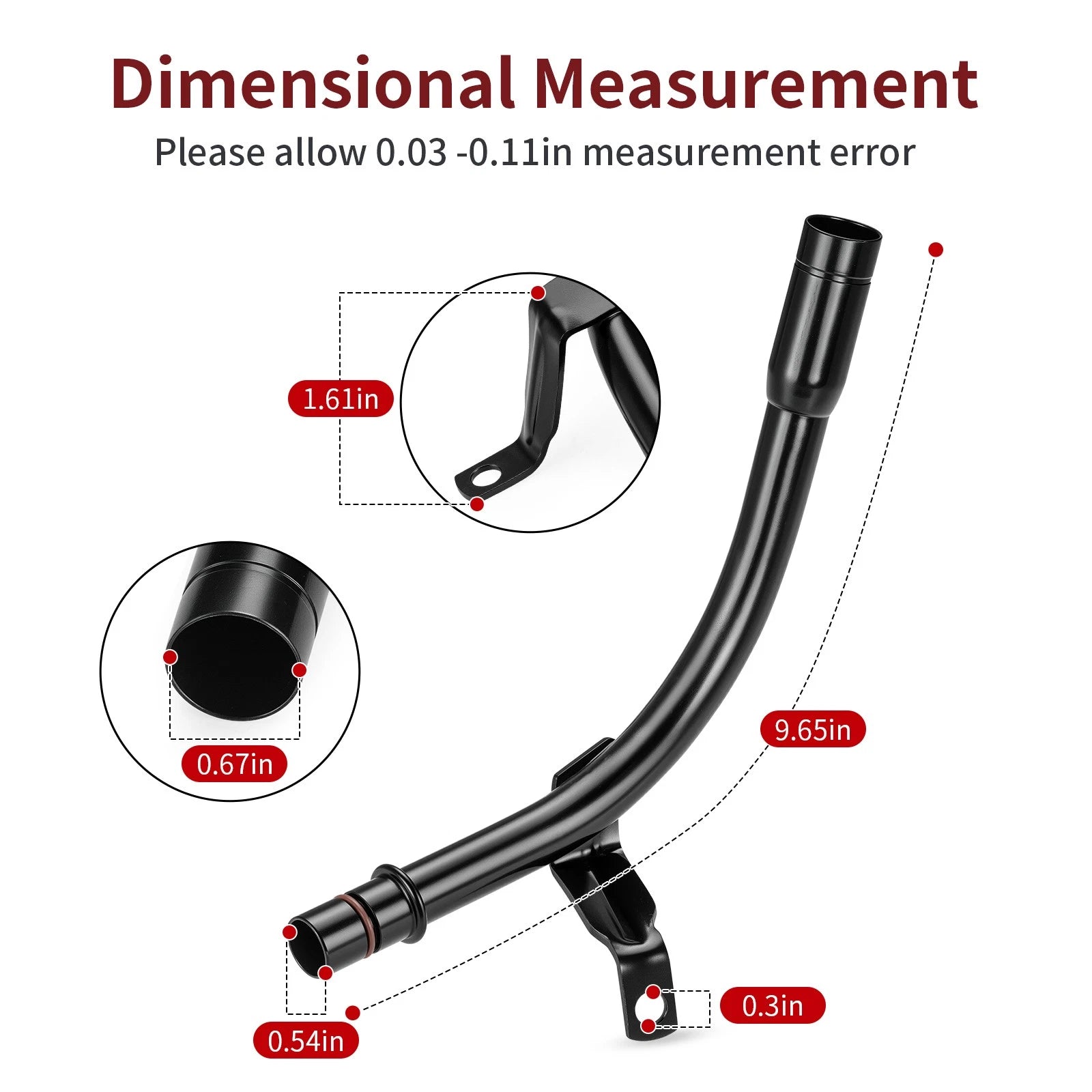 Oil Fill Tube 1202881 for Polaris RZR 4 800, RZR S 800 (2009–2014)