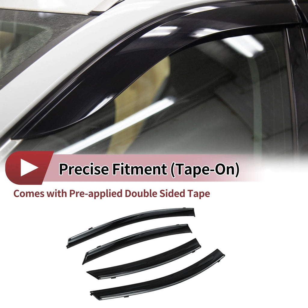 Window Deflectors Side Window Vent Visors 1 Set for Hyundai Elantra (2011–2016)