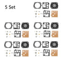 Set of 5 Carburetor Repair Kits for Walbro K22-HDA Chainsaw