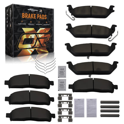 Front Rear Brake Pads Kit for Ford F-150 (2004–2008) P1083 P1012