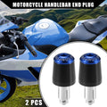 2X Handlebar End Plug 7/8" for Honda Motorcycle (Black Blue)