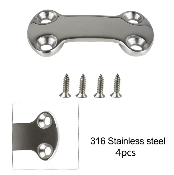 316 SS tie down plate for compact design on decks (25mm)