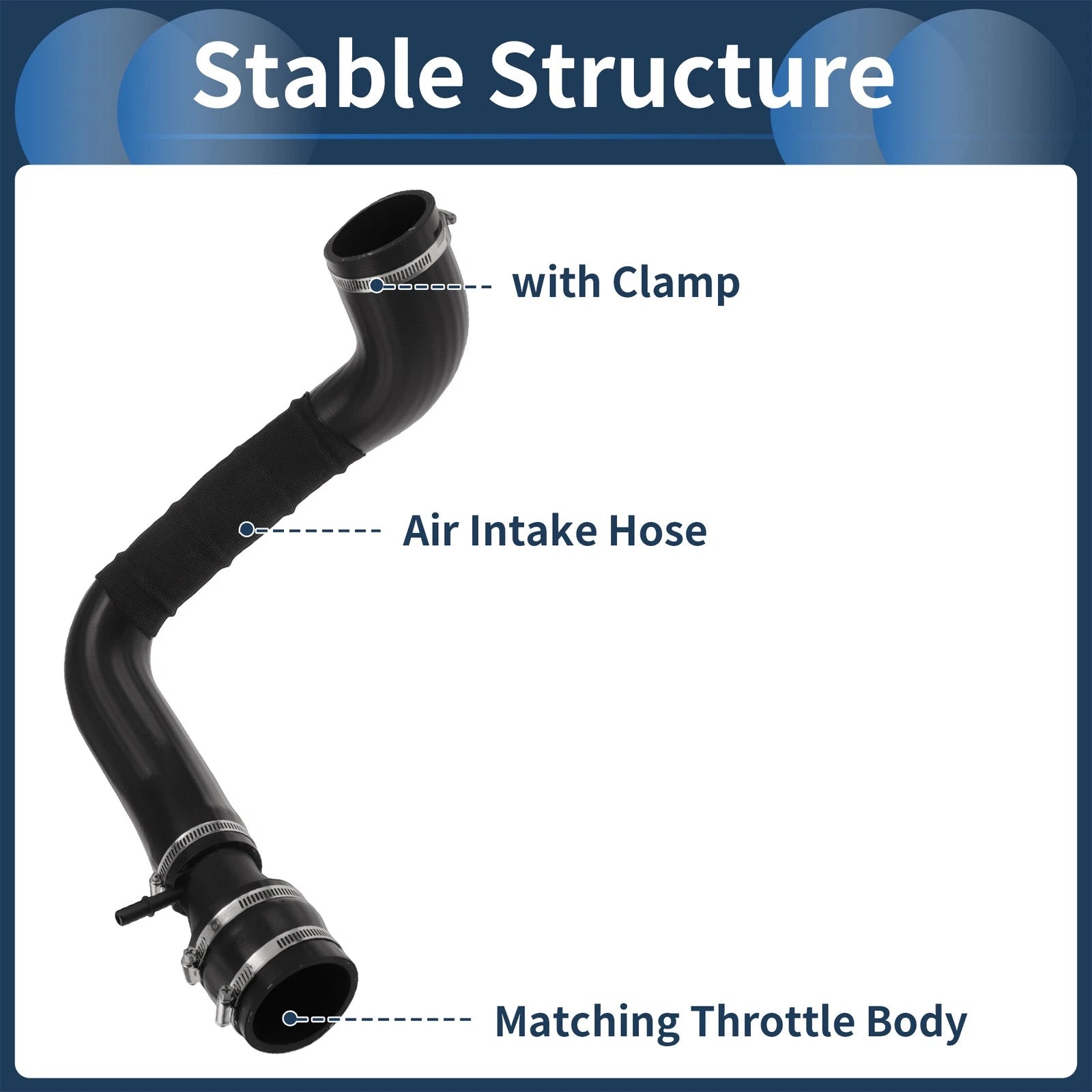 Engine Air Intake Hose with Clamp for Ford Escape 2.0L (2013–2016)