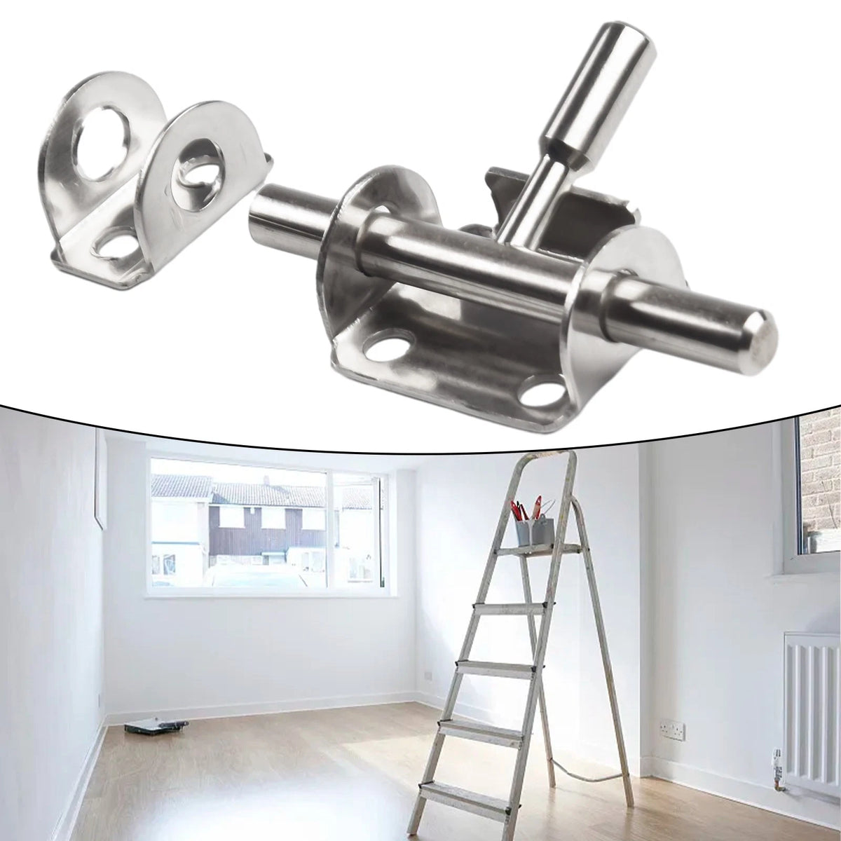 Wooden Door Latch Lock Hasp Sliding Bolt Hardware Security Tools