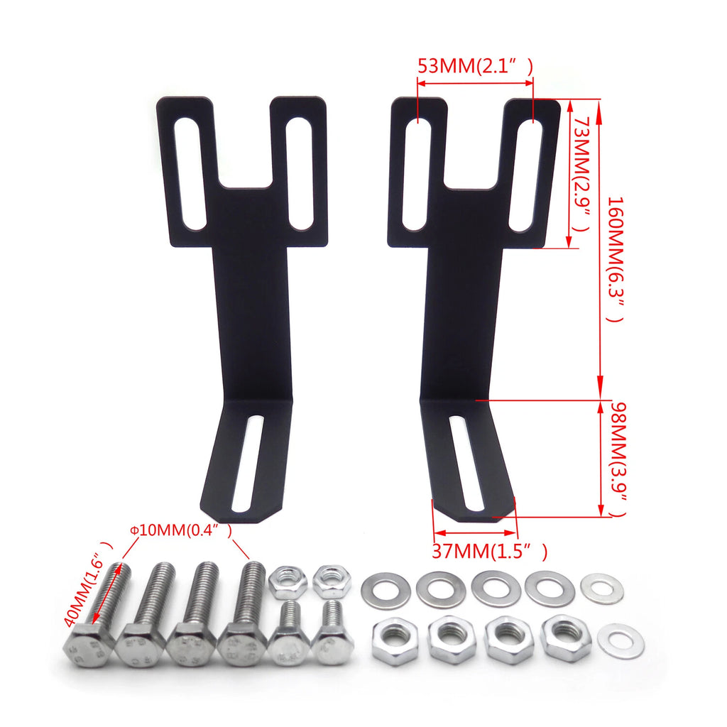 LED Light Bar Mounting Brackets for Dodge Ram 2500 3500 (2003–2019)