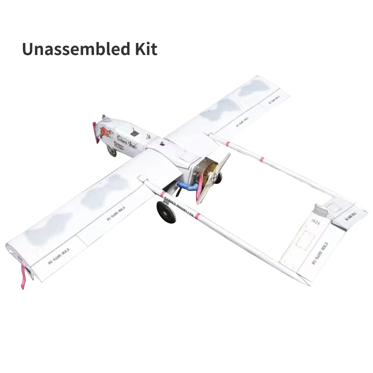 RQ-7 Shadow UAV Paper Model Aircraft Kit (Unassembled)
