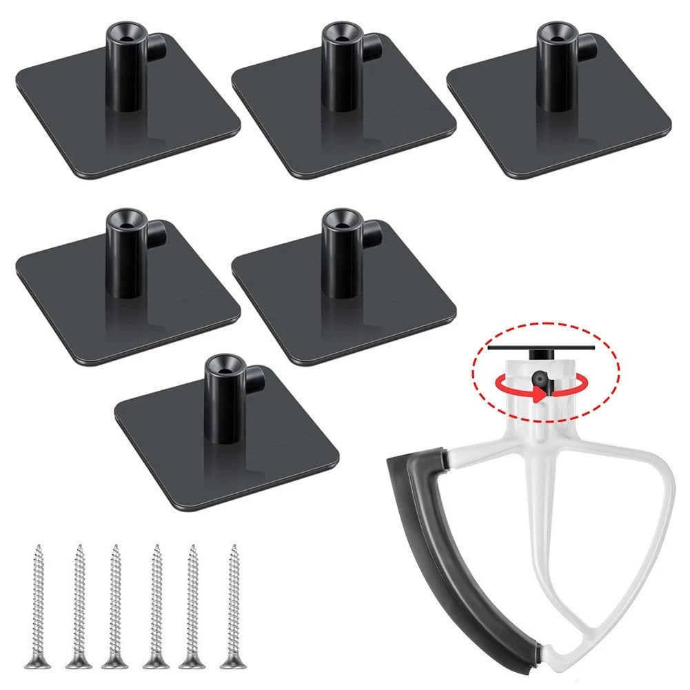 Set of 6 Mixer Attachment Holders for Kitchenaid Food Processor