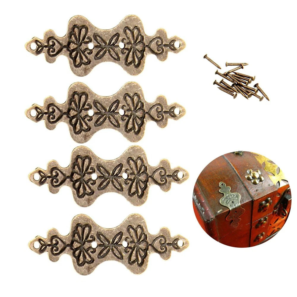 4Pcs Decorative Corner Protector for Wood Case Edge Bracket