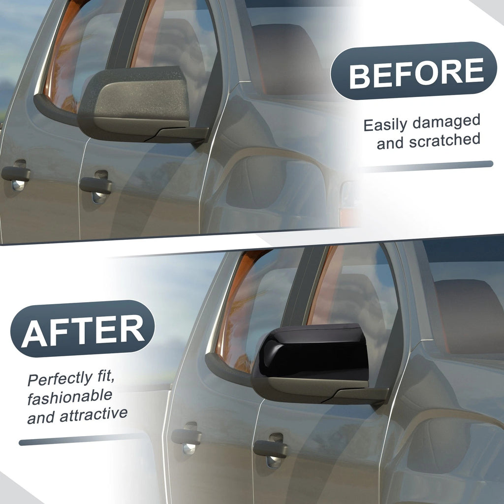 Right Side Rearview Mirror Cover Cap Gloss Black for Chevrolet Colorado (2015–2022)