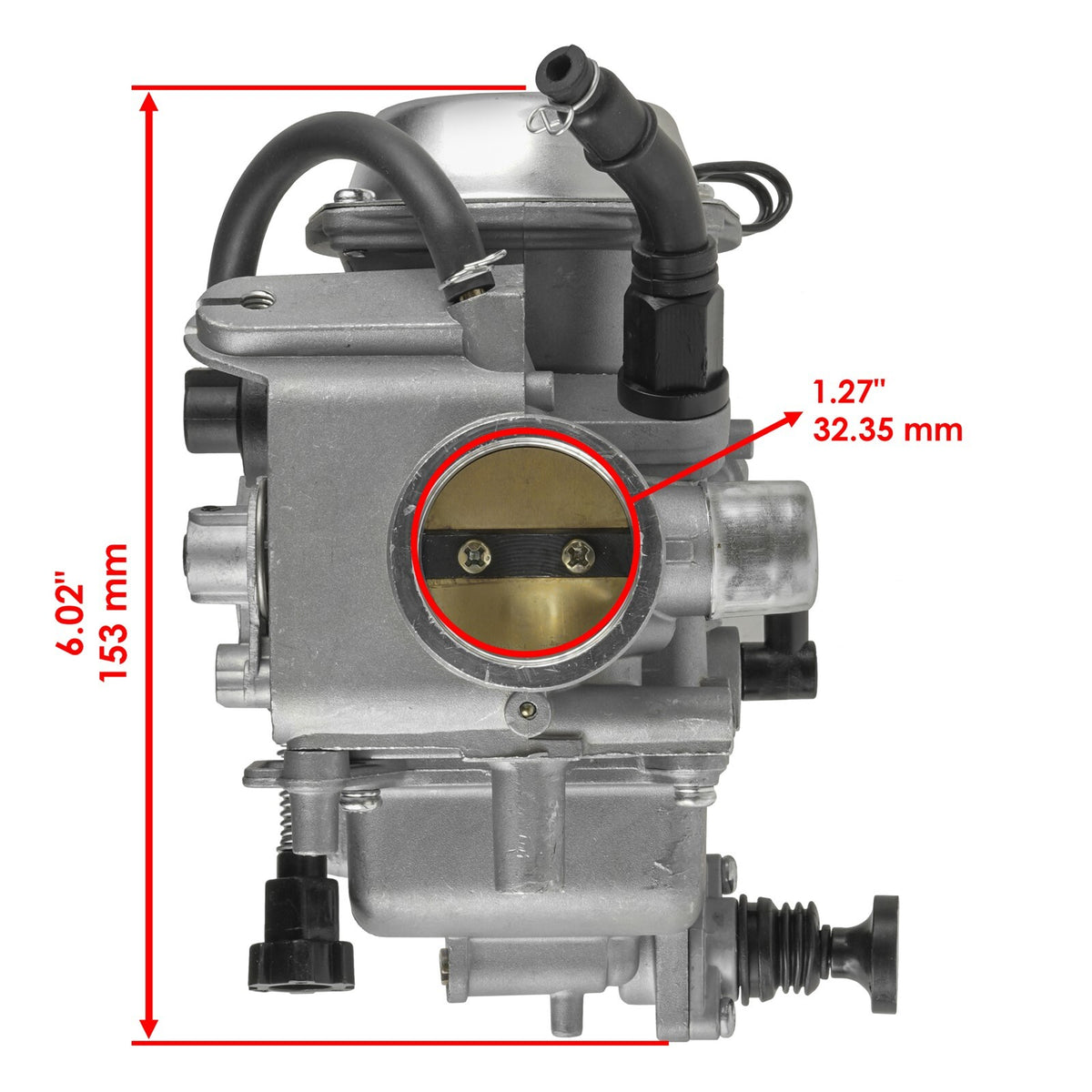 Carburetor with Intake Manifold Boot Replacement for Honda (1999–2002)